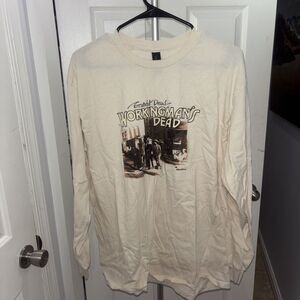Golden Grateful Dead Working Mans Dead Long Sleeve Tee Shirt Size Large
